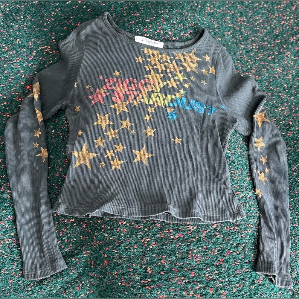 RARE Daydreamer NWOT Ziggy Stardust Long Sleeve Thermal— L - Picture 15 of 16